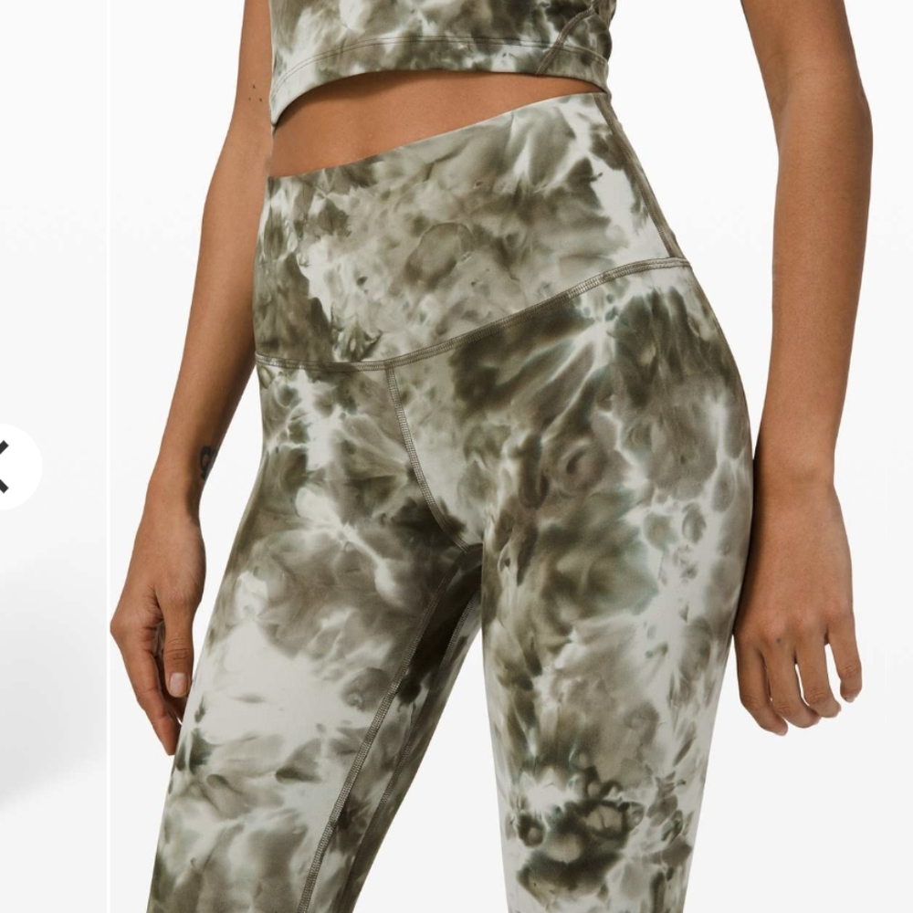 Lululemon Align Pant 28" *Diamond Dye Light Sage Army Green Dark Olive